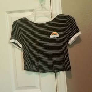 Striped crop top